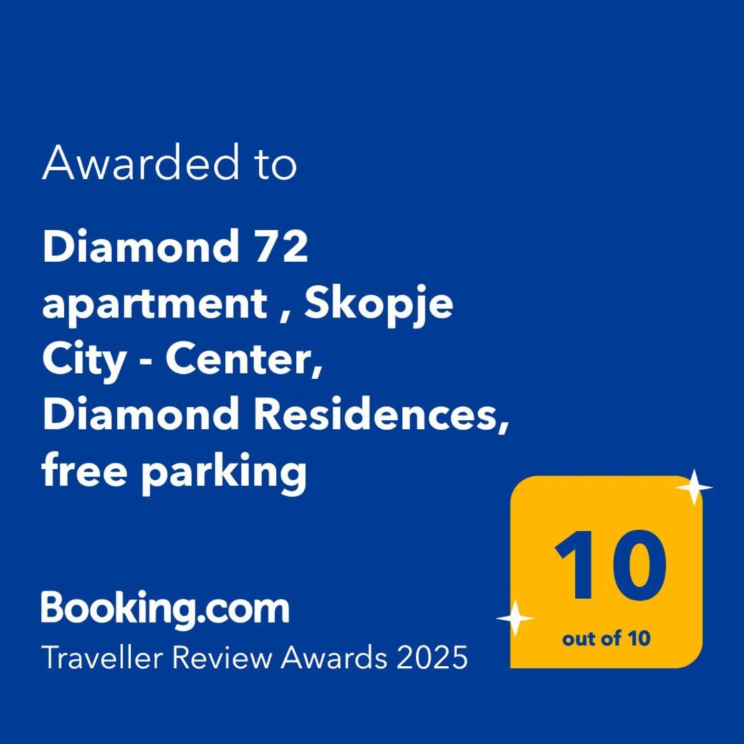Diamond 72 Apartment , Skopje City - Center, Diamond Residences, Free Parking Kültér fotó